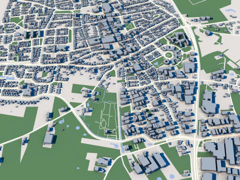Bladel City Netherlands 3D Model