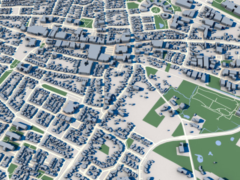 Bladel City Netherlands 3D Model