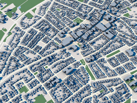 Bladel City Netherlands 3D Model