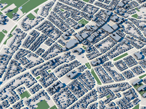 Bladel City Netherlands 3D Model