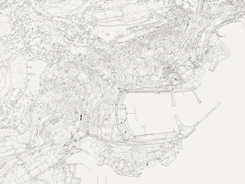 Cityscape Monte Carlo Monaco Modelo 3D