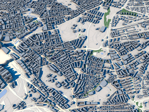 Cityscape Oslo Norway 3Dモデル