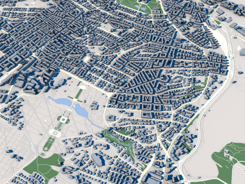 Cityscape Oslo Norway 3Dモデル