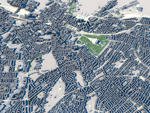Cityscape Oslo Norway 3Dモデル