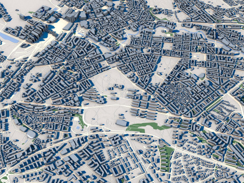 Cityscape Oslo Norway 3Dモデル