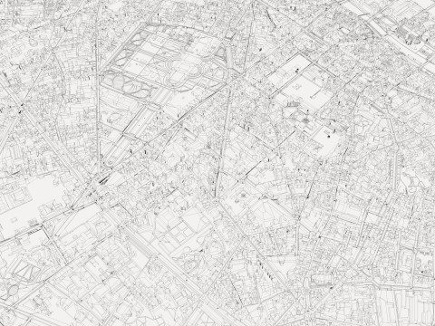 Cityscape Paris France Model 3D