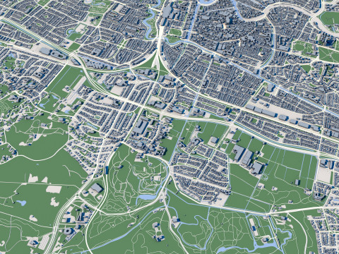 Haarlem City Netherlands Modelo 3D
