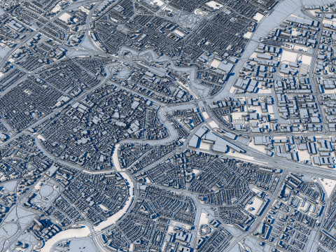 Haarlem City Netherlands Modelo 3D