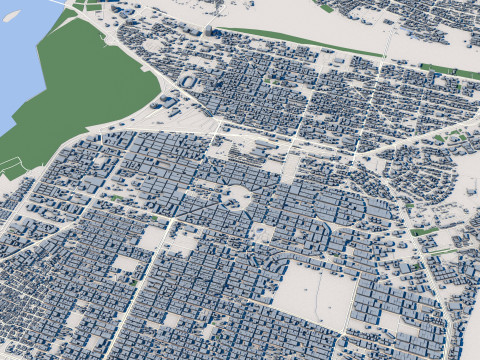 Khartoum City Sudan 3D Model