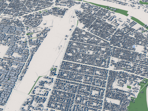Khartoum City Sudan 3D Model
