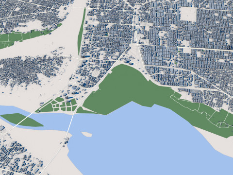 Khartoum City Sudan 3D Model