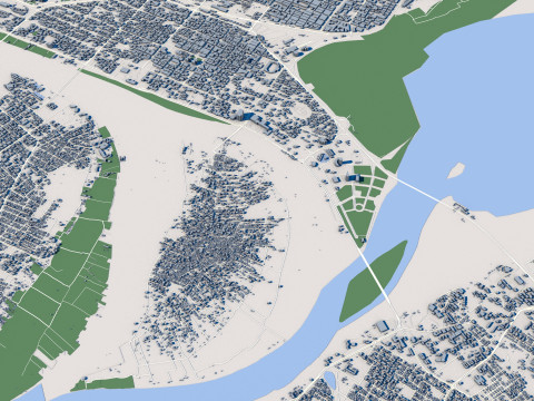 Khartoum City Sudan 3D Model