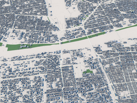 Khartoum City Sudan 3D Model