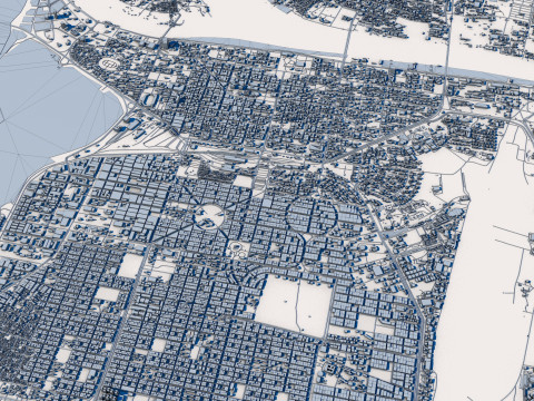 Khartoum City Sudan 3D Model