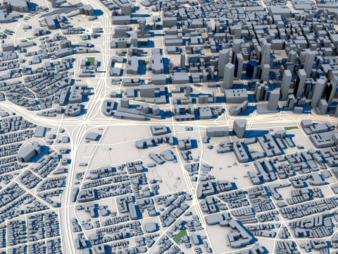 Los Angeles City California 3D Model
