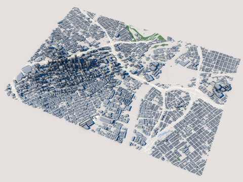 Los Angeles City California 3D Model