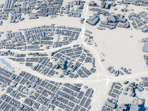 Los Angeles City California 3D Model