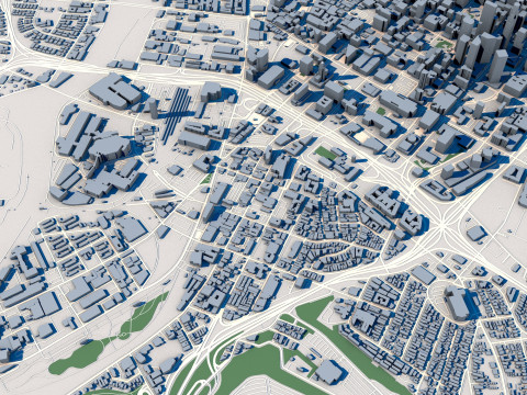 Los Angeles City California 3D Model