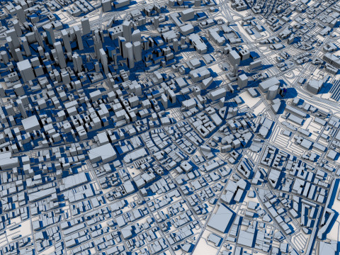 Los Angeles City California 3D Model