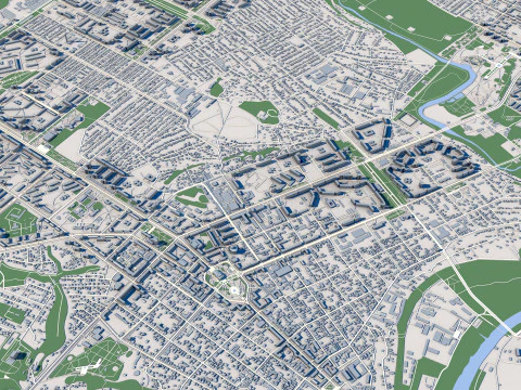 Mariupol City Ukraine 3D Model