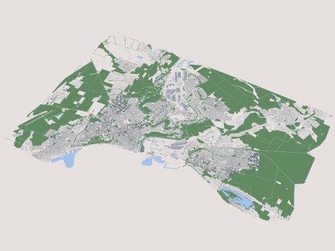 Mariupol City Ukraine 3D Model