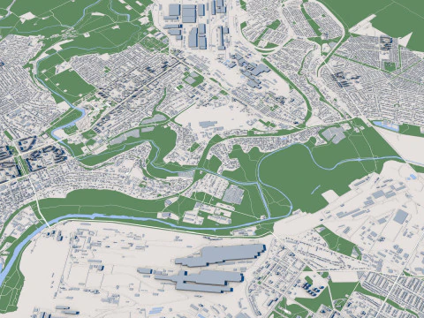Mariupol City Ukraine 3D Model