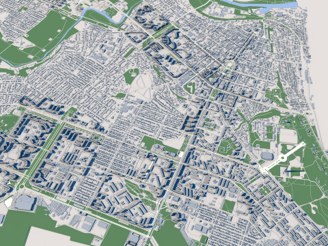Mariupol City Ukraine 3D Model