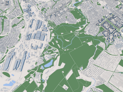 Mariupol City Ukraine 3D Model