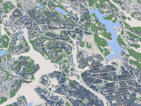 Stockholm City Sweden 3D Model
