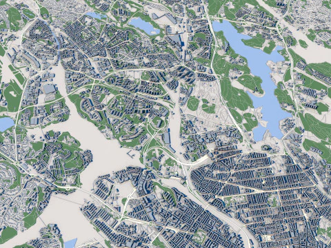 Stockholm City Sweden 3D Model
