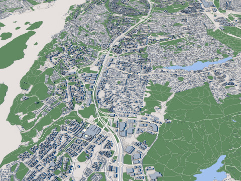 Stockholm City Sweden 3D Model