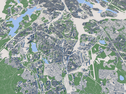 Stockholm City Sweden 3D Model