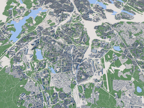 Stockholm City Sweden 3D Model
