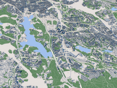 Stockholm City Sweden 3D Model