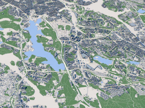 Stockholm City Sweden 3D Model