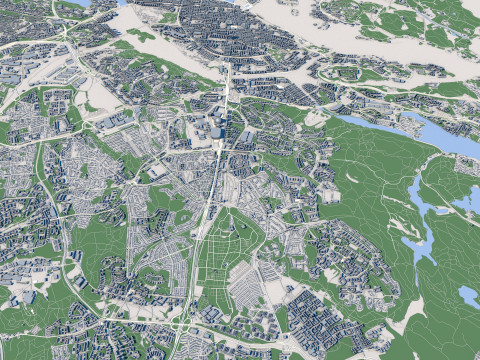 Stockholm City Sweden 3D Model