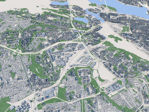 Stockholm City Sweden 3D Model