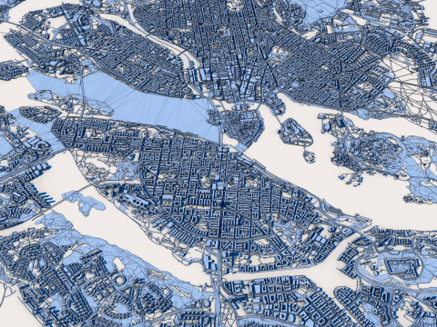 Stockholm City Sweden 3D Model