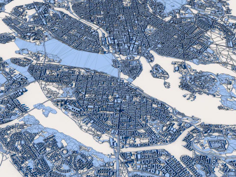 Stockholm City Sweden 3D Model