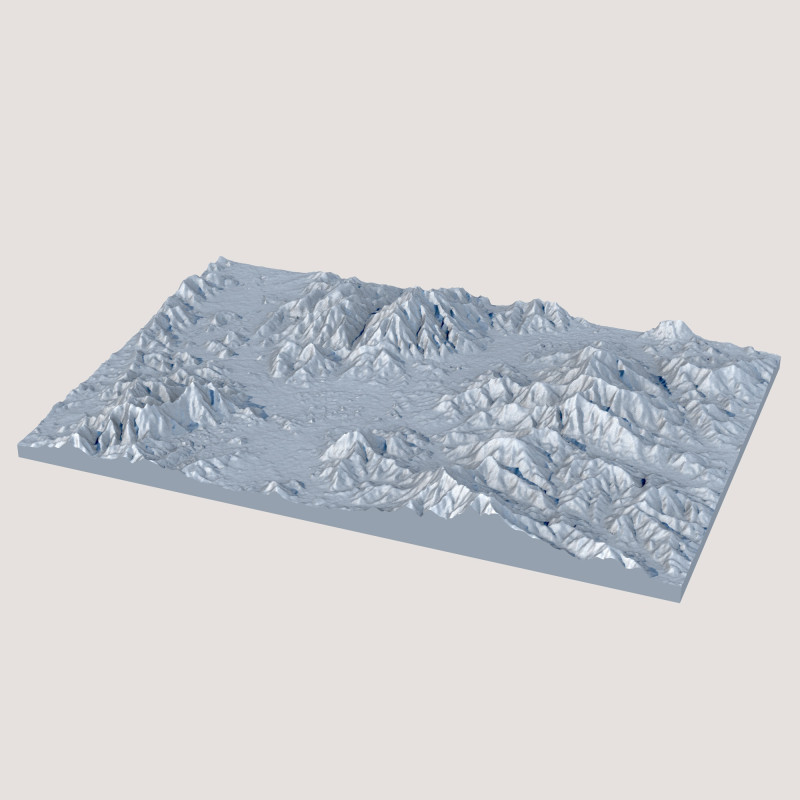 Terrain 4 3D Model .c4d .max .obj .3ds .fbx .stl .blend 
