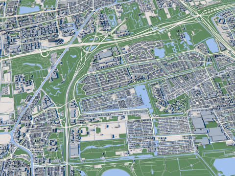 The Hague City Netherlands 3D Model