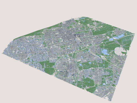 The Hague City Netherlands 3D Модель