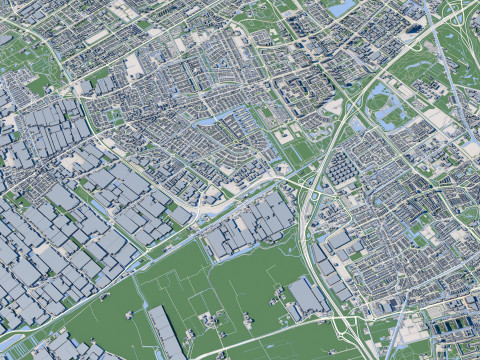 The Hague City Netherlands 3D Модель
