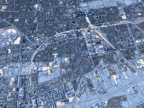 The Hague City Netherlands 3D Модель