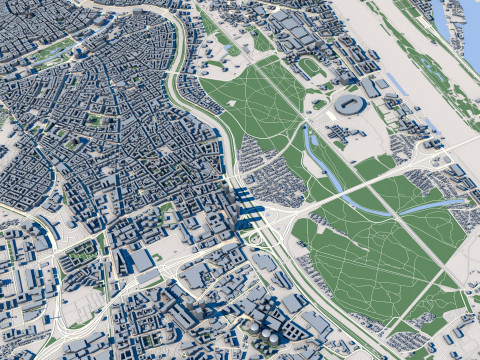 Vienna City Austria 3Dモデル