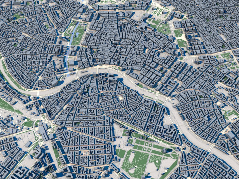 Vienna City Austria Model 3D