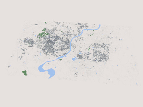 Ahmedabad City India 3D Model