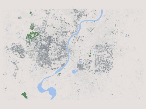 Ahmedabad City India 3D Model