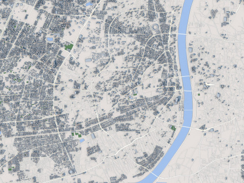 Ahmedabad City India 3D Model