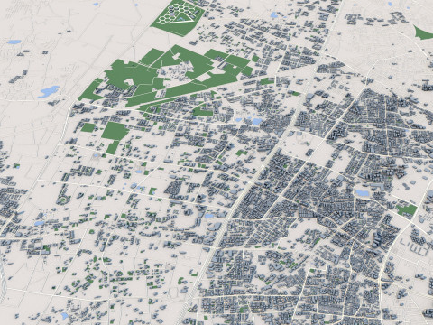 Ahmedabad City India 3D Model